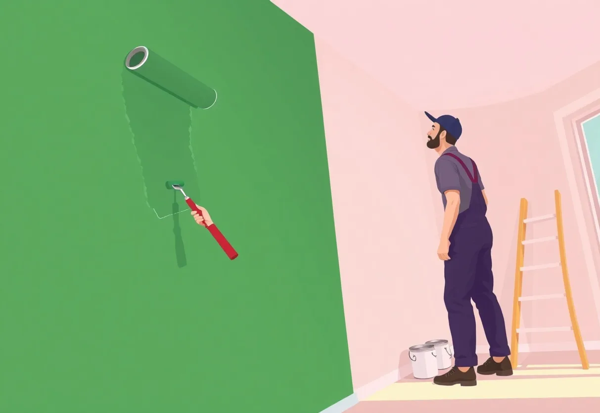 Peintre Juvisy-sur-Orge 91260 en intervention sur un chantier